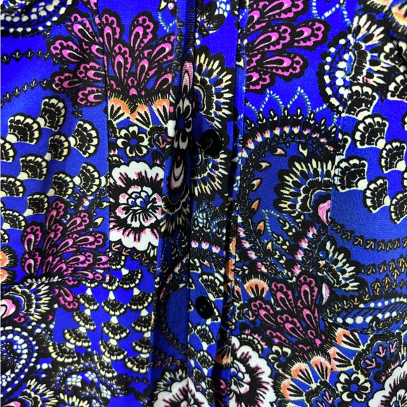 Medium Misguided Paisley Button Up - Picture 4 of 6